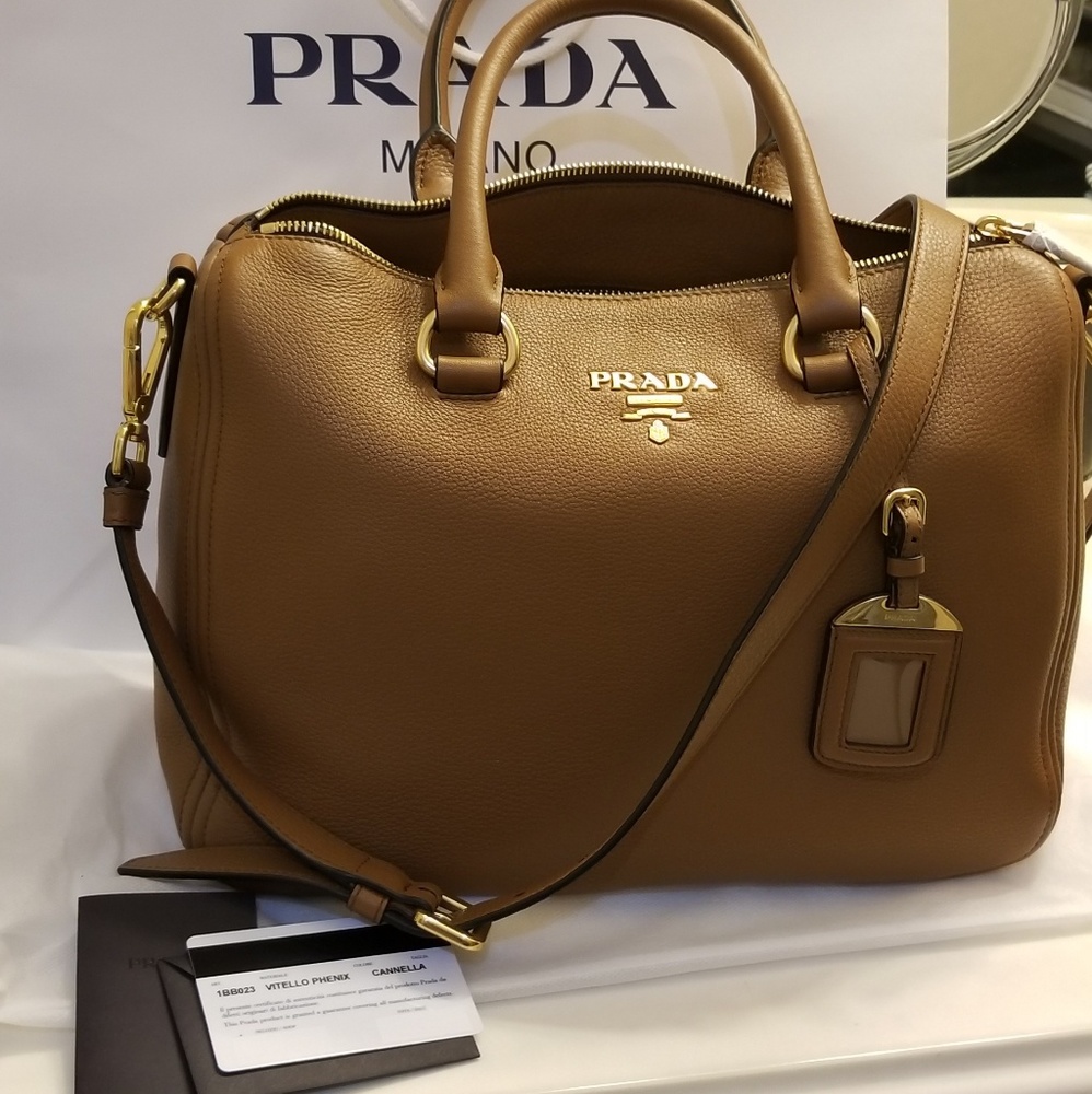 *SOLD ❤ NEW Prada Vitello Phenix Boston bag